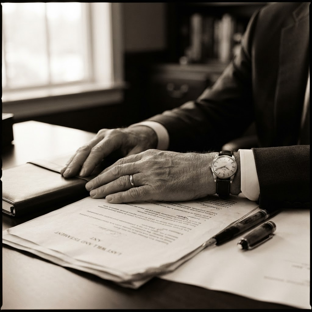 A Mercer & Beekman partner reviewing an executive severance agreement